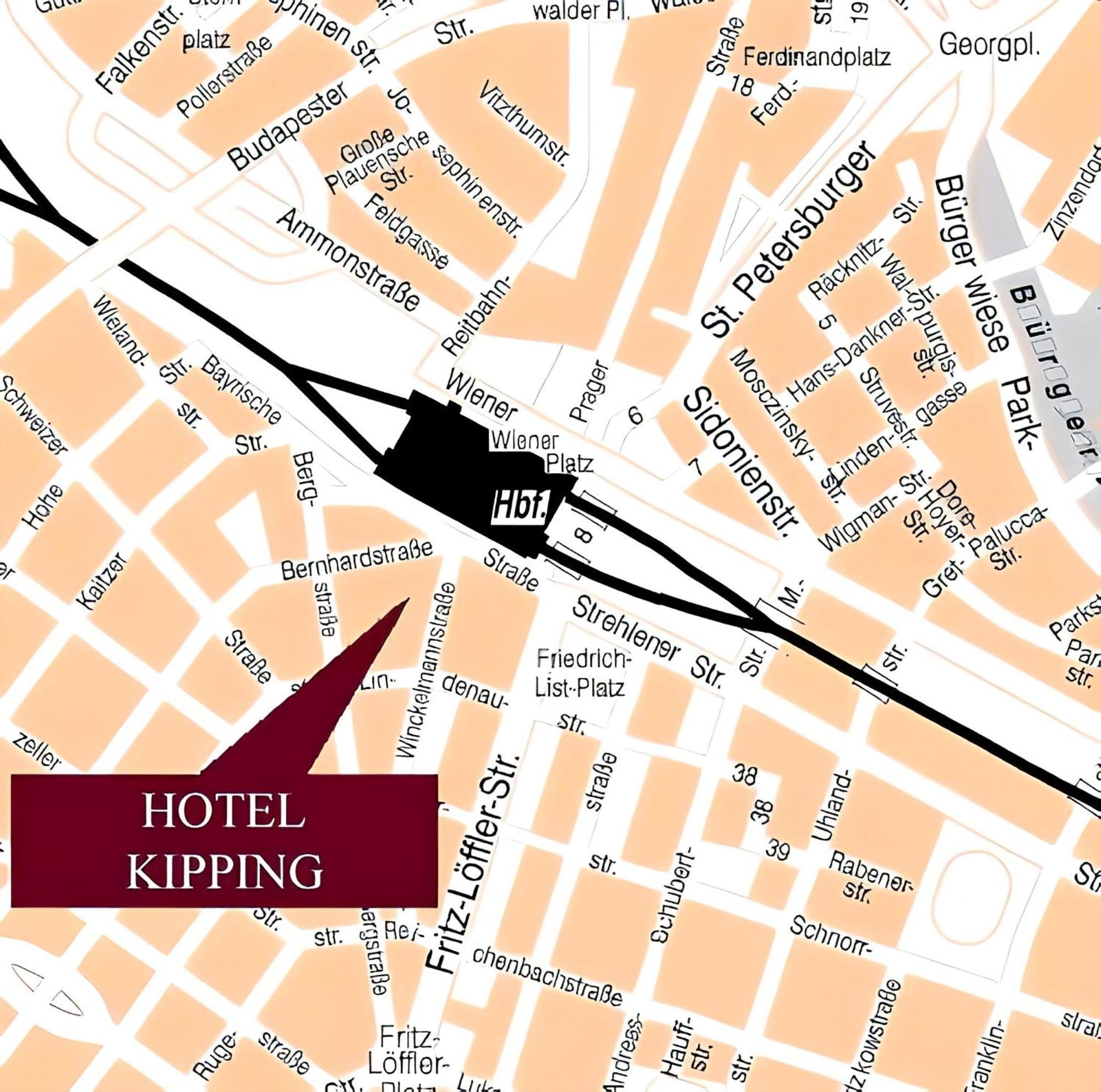 Hotel Villa Kipping Am Hauptbahnhof Dresden Bagian luar foto